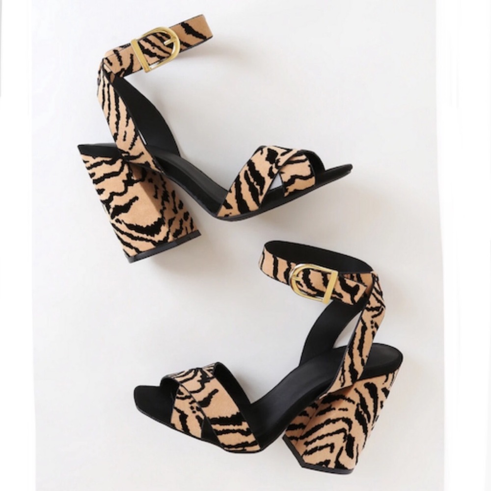 "JENNY" Block Heels - Tiger - Picture 5 of 5